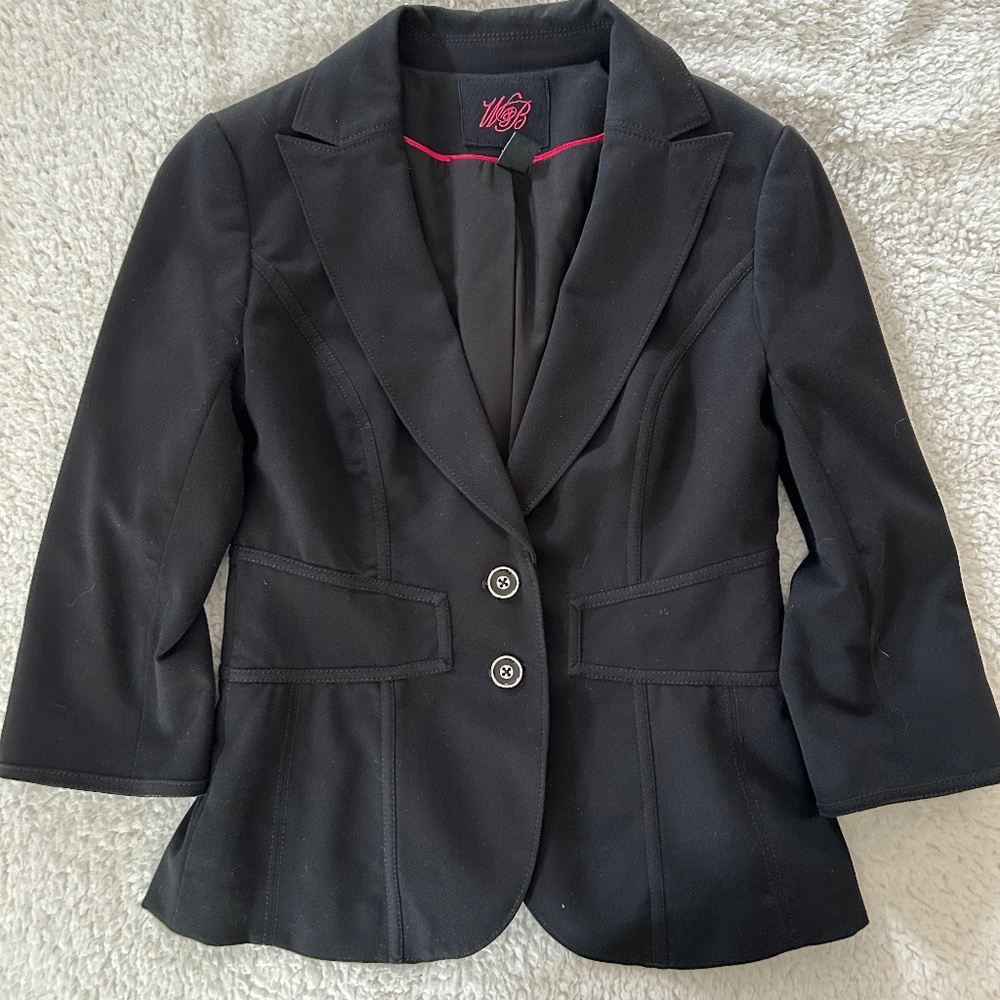 WHBM - size 8 - 3/4 sleeve blazer